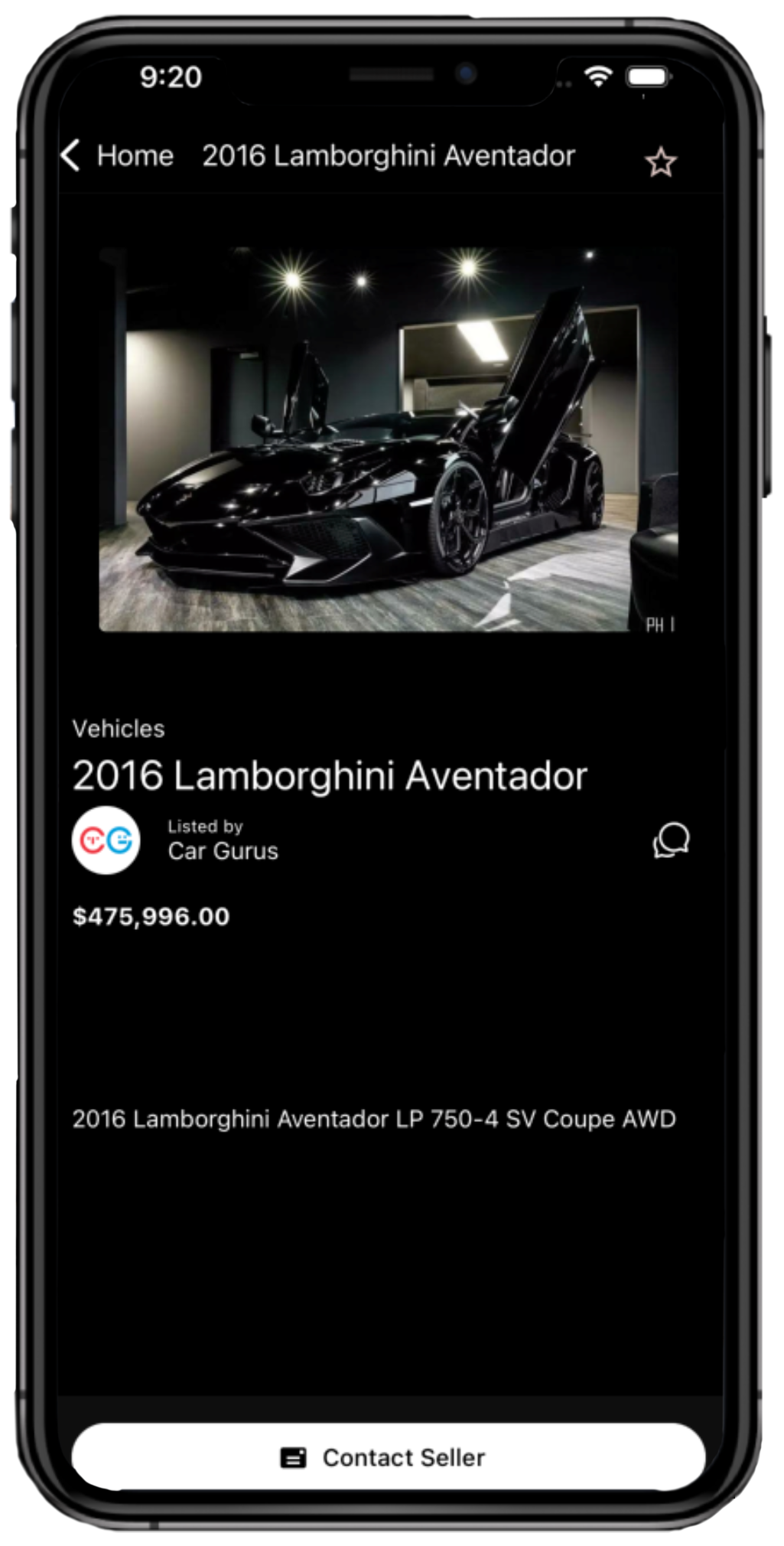 LUX iOS app screen